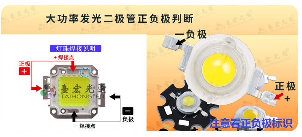 led灯珠，发光二极管正负极，怎么判断？