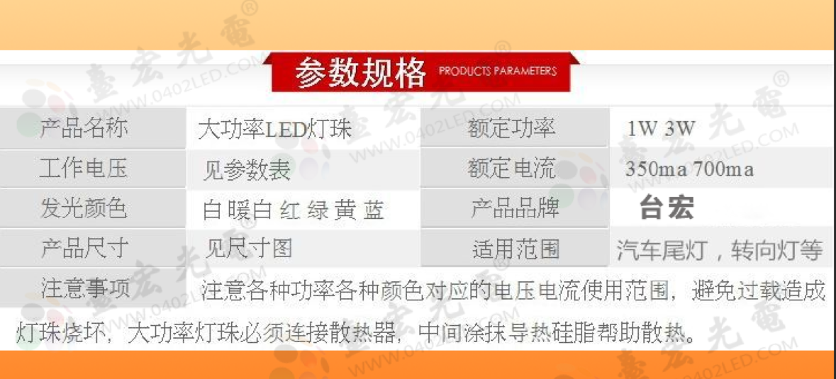 led灯珠型号与功率，常用led灯珠有哪些型号以及功率？