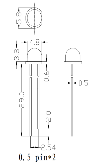 5mm草帽led灯珠参数 ，5mm直插led灯珠哪家好？5mm直插led灯珠定制