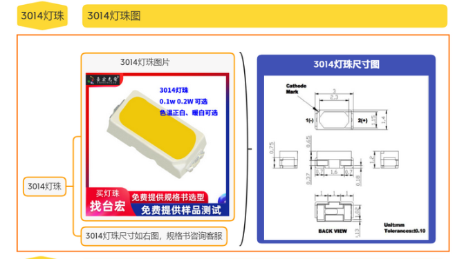 led灯珠3014电压和电流各是多少？