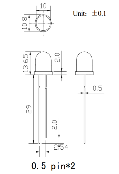 直径10mm直插led灯珠参数有哪些？