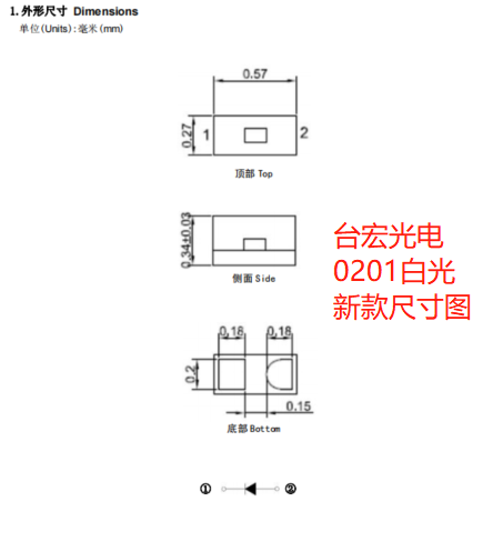 0201led灯珠，led贴片灯珠0201参数，0201白光贴片led灯珠厂家订制，价格是多少？