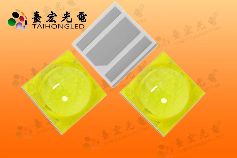 大功率2525陶瓷白光灯珠，1W 350mA 6000-7000K正白光 
