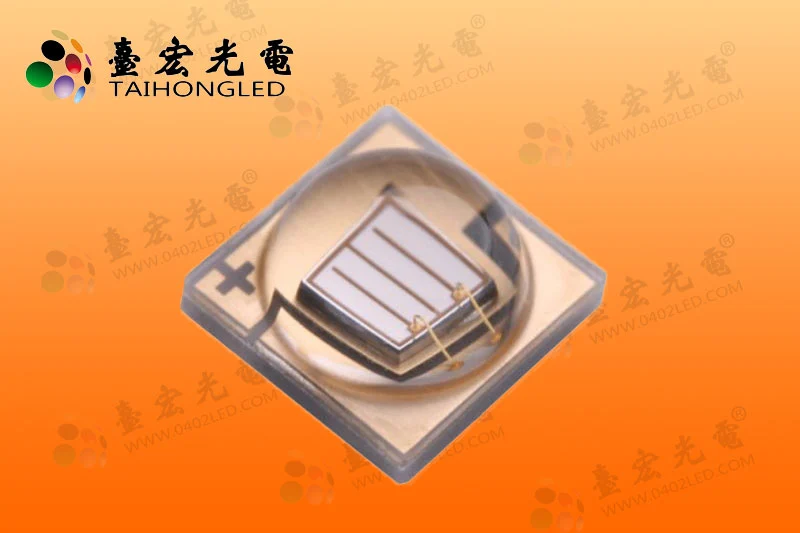 大功率led灯珠，3535陶瓷紫光 1-3W 700mA 395-405NM 贴片LED
