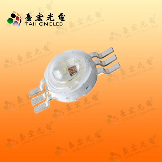 3W仿流明rgb灯珠 大功率六脚led灯珠