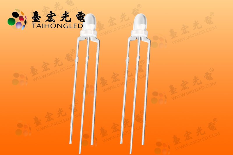 3mm红普绿led灯珠,led直插灯珠雾状f3红普绿双色指示灯共阴/共阳
