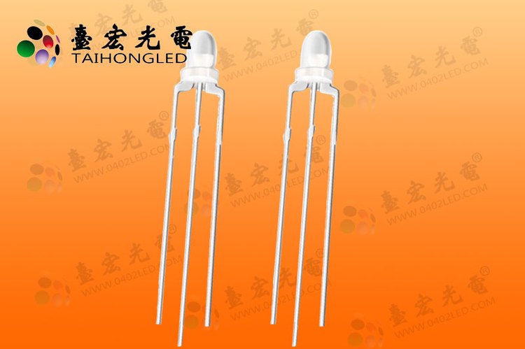 3mm红普绿led灯珠,led直插灯珠雾状f3红普绿双色指示灯共阴/共阳