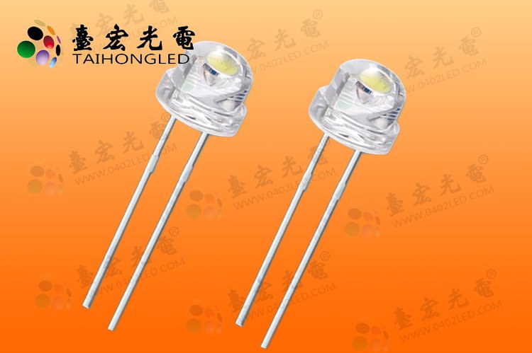 5mm草帽高亮白光led灯珠